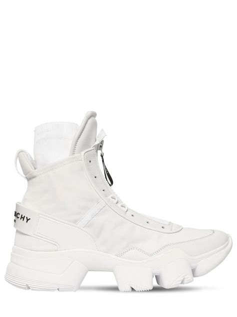 mens white givenchy shoes|Givenchy jaw high white sneakers.